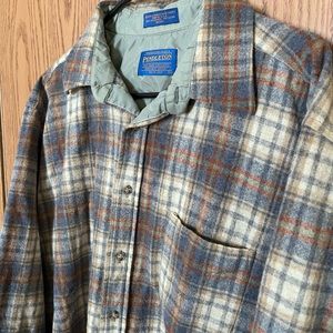 Vintage Pendleton flannel (100% virgin wool)